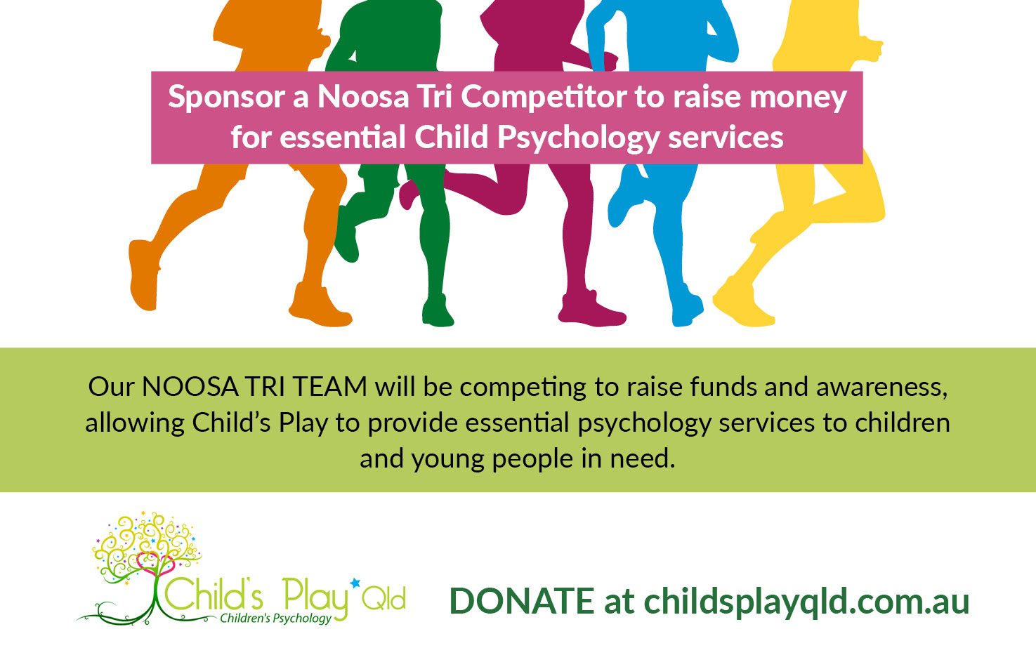 Sponsor a Noosa Tri Competitor to help fundraise for Child's Play ...