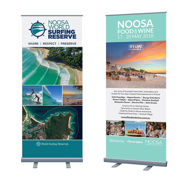 Tourism Noosa pull up banners