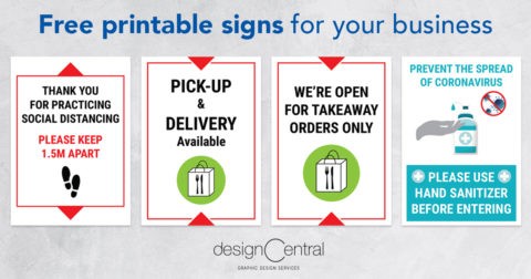 Free Covid-19 printable signs for your business - Design Central