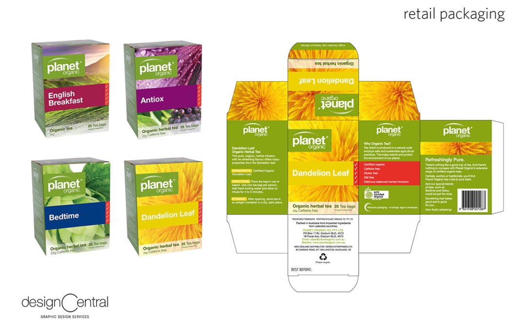 Planet Organic Retail Packaging