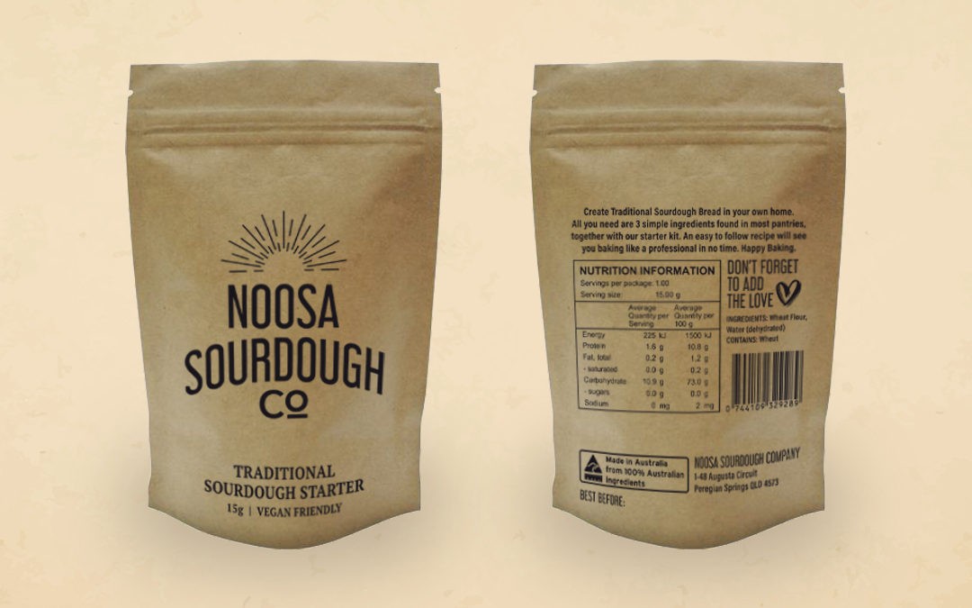 Noosa Sourdough starter pouches