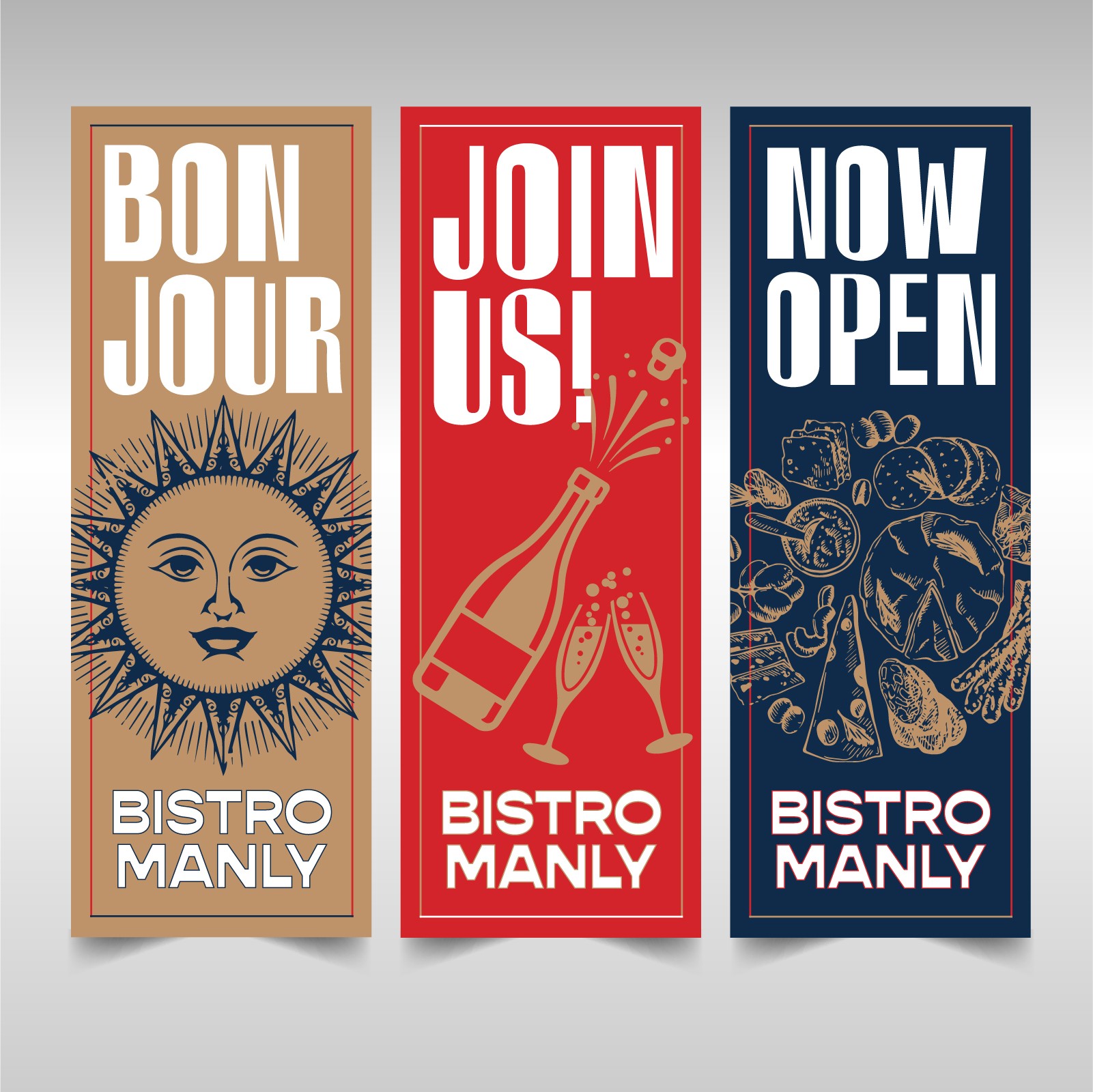 Bistro Manly outdoor banners